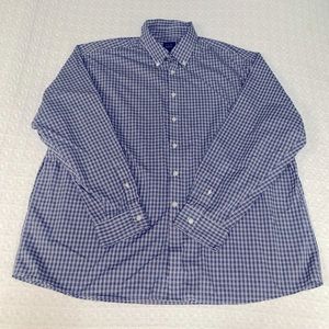 Jos A Bank Mens Long Sleeve Button Up shirt. XXL